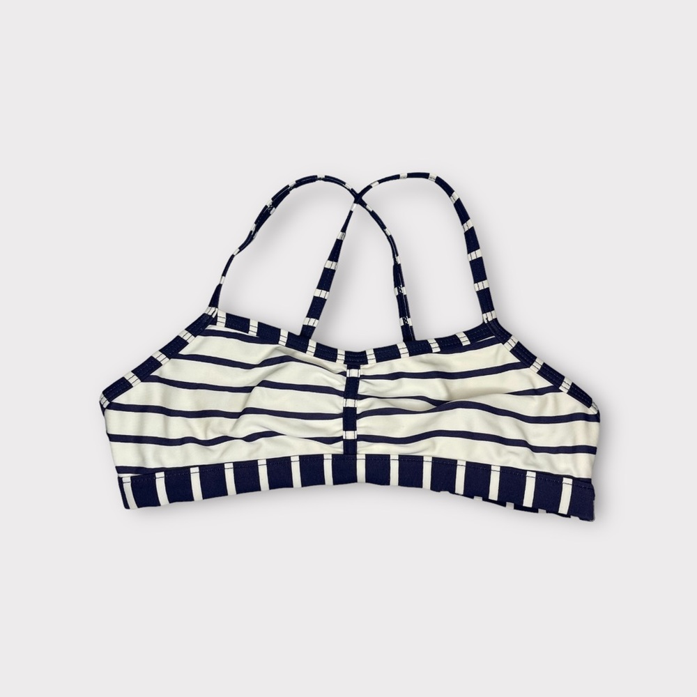 Hanna Andersson Blue & White Striped Swim Top